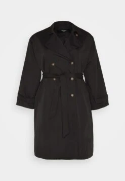 Vero Moda Curve VMPERNILLEMIE LONG - Trenchcoat - Black -Vero Moda Verkäufe 5efff5893dfe49e8a2fdb697d50677d0