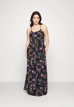 Vero Moda Curve VMEASY SLIT MAXI DRESS - Maxikleid - Black/mille -Vero Moda Verkäufe 619e141f5f5d4e36824548a277e10bfe 1
