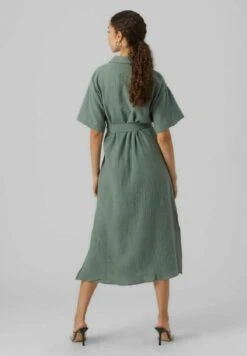 Vero Moda VMNATALI NIA 2/4 CALF WVN - Blusenkleid - Laurel Wreath -Vero Moda Verkäufe 653b34599b994b19bc505b11a9ae2438