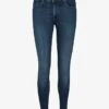 Vero Moda MID RISE - Jeans Skinny Fit - Dark Blue Denim