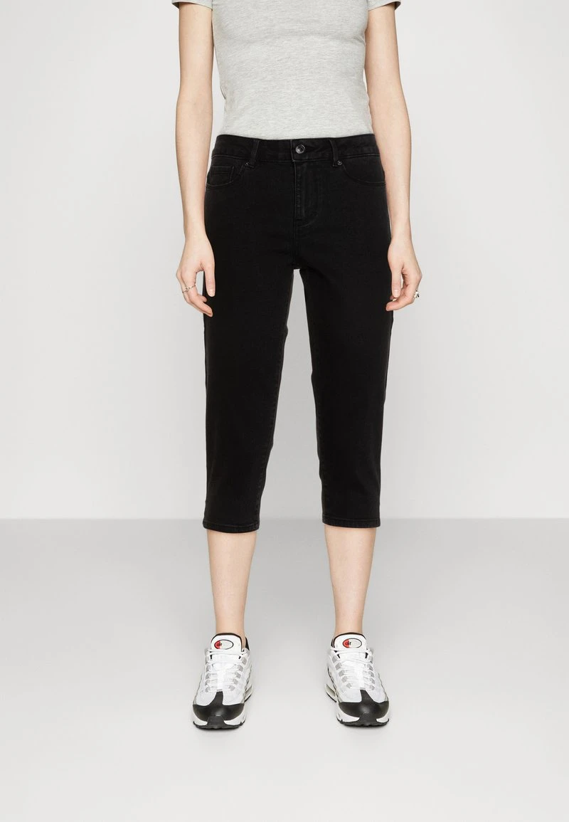 Vero Moda VMLUNA SEVEN KNICKERS - Jeans Shorts - Black Denim 1 Vero Moda VMLUNA SEVEN KNICKERS - Jeans Shorts - Black Denim