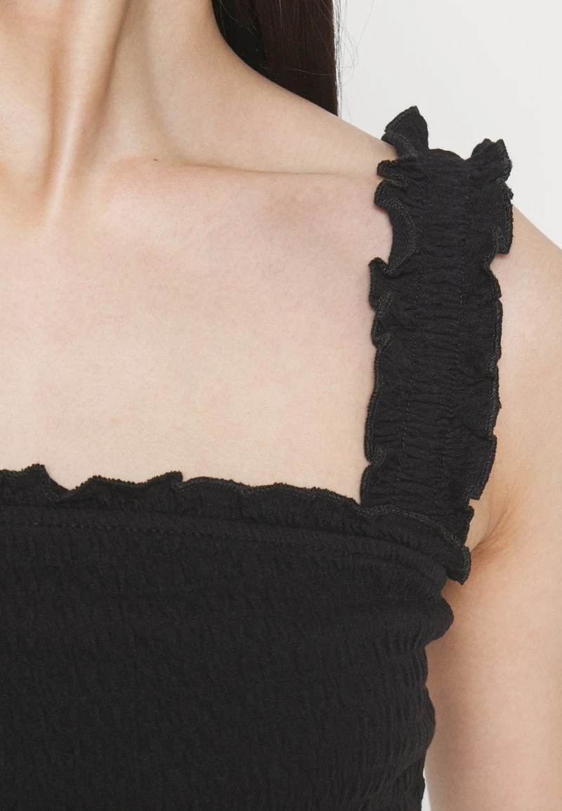 Vero Moda Petite VMMEDOSIABEL CROP - Top - Black 6 Vero Moda Petite VMMEDOSIABEL CROP - Top - Black – Bild 6