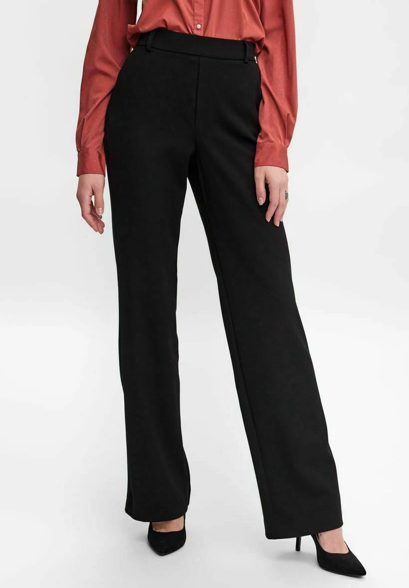 Vero Moda VMMAYA MR STRAIGHT SOLID - Stoffhose - Black 1 Vero Moda VMMAYA MR STRAIGHT SOLID - Stoffhose - Black