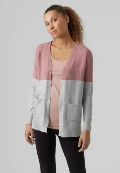 Vero Moda Strickjacke - Light Grey Melange