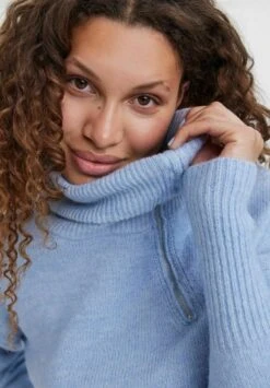 Vero Moda HALF ZIP ROLLKRAGEN - Strickpullover - Cashmere Blue -Vero Moda Verkäufe 6f36eb27eeca42e7b0aa75a9a2b51d3c