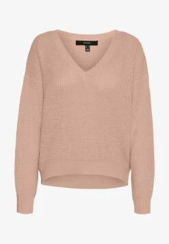 Vero Moda VMLEANNA V NECK - Strickpullover - Misty Rose -Vero Moda Verkäufe 6fc1b06962ee4d89aa66124d0e3e6662