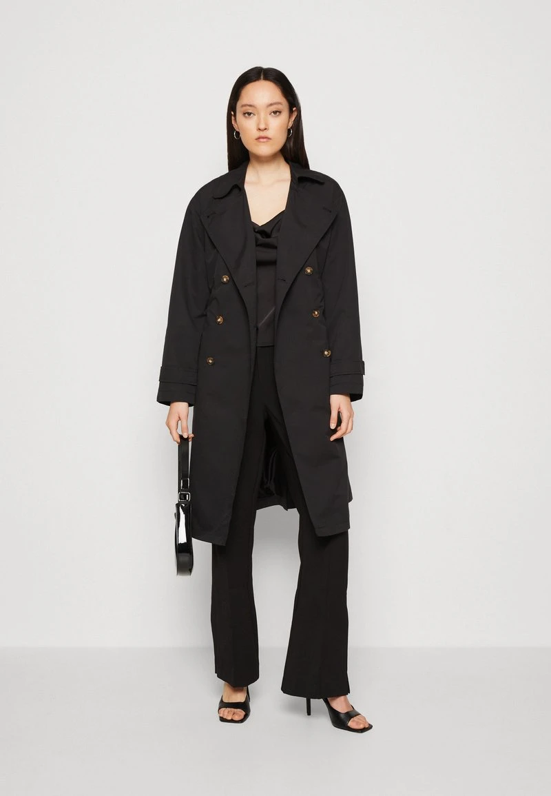 Vero Moda VMPERNILLEMIE LONG COAT - Trenchcoat - Black 2 Vero Moda VMPERNILLEMIE LONG COAT - Trenchcoat - Black – Bild 2