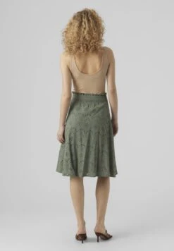 Vero Moda BRODERIE ANGLAISE - A-Linien-Rock - Mottled Green -Vero Moda Verkäufe 73c845256a9340f8aca6ca8ce142e935