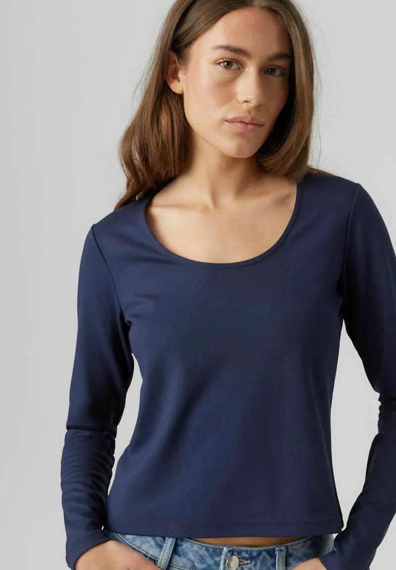 Vero Moda Langarmshirt - Navy Blazer 4 Vero Moda Langarmshirt - Navy Blazer – Bild 4