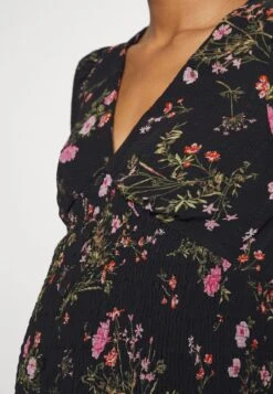 VMMROSA V-NECK SMOCK - Bluse - Black/pink -Vero Moda Verkäufe 760a4152494f48af80c12fc0b62adf0a