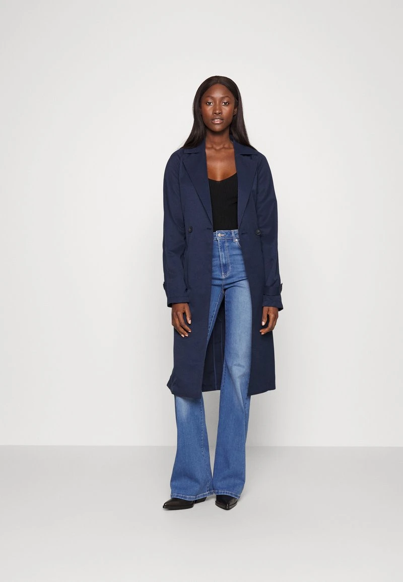 Vero Moda Tall VMLOU LONG - Trenchcoat - Navy Blazer 2 Vero Moda Tall VMLOU LONG - Trenchcoat - Navy Blazer – Bild 2