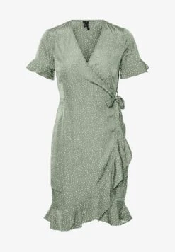 Vero Moda FRILL NOOS - Freizeitkleid - Blue Bell -Vero Moda Verkäufe 76978c662ac446108865bca86d445b46