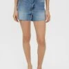 Vero Moda HIGH WAIST - Jeans Shorts - Blau
