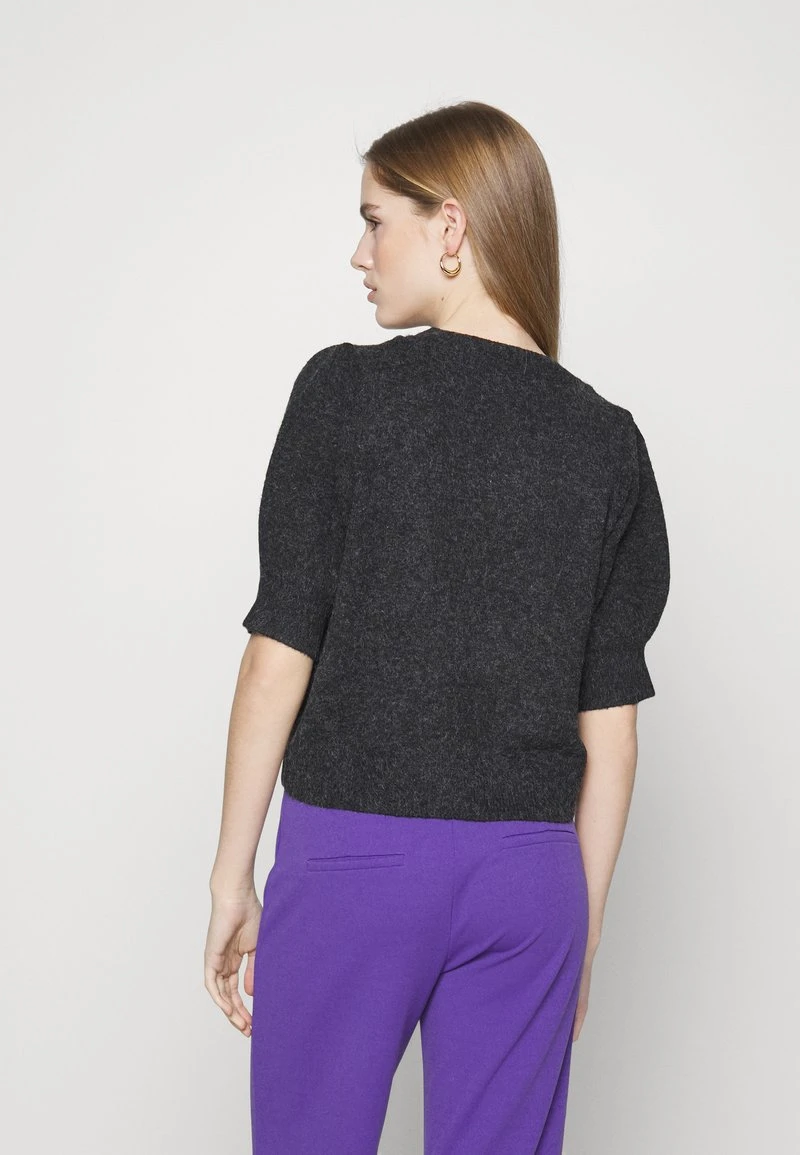 Vero Moda Petite VMDOFFY O NECK - T-Shirt Basic - Black Melange 3 Vero Moda Petite VMDOFFY O NECK - T-Shirt Basic - Black Melange – Bild 3