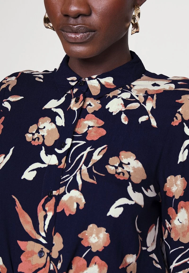 Vero Moda Tall VMANNA CALF SHIRT DRESS - Blusenkleid - Navy Blazer 6 Vero Moda Tall VMANNA CALF SHIRT DRESS - Blusenkleid - Navy Blazer – Bild 6