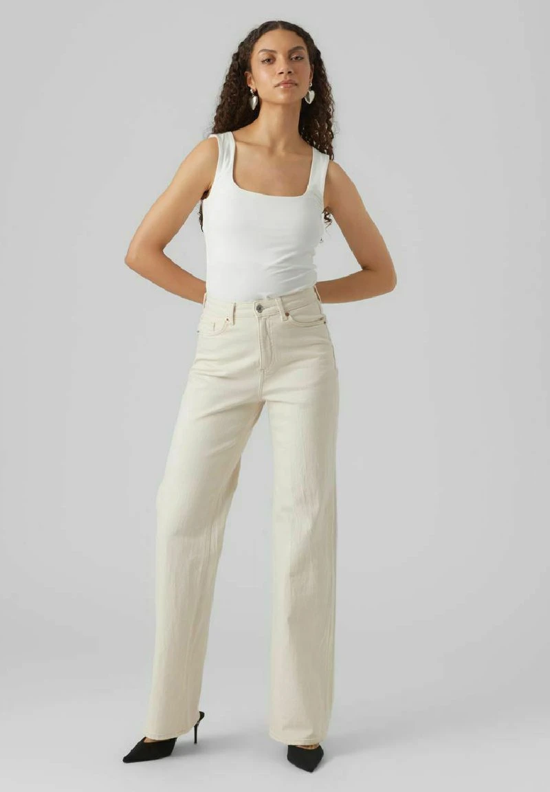 Vero Moda Flared Jeans - Ecru 2 Vero Moda Flared Jeans - Ecru – Bild 2