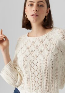 Vero Moda VMGINGER 3 4 BOATNECK GA NOOS - Strickpullover - Birch -Vero Moda Verkäufe 7cb755349d9349b88f3433ce547a0e4c