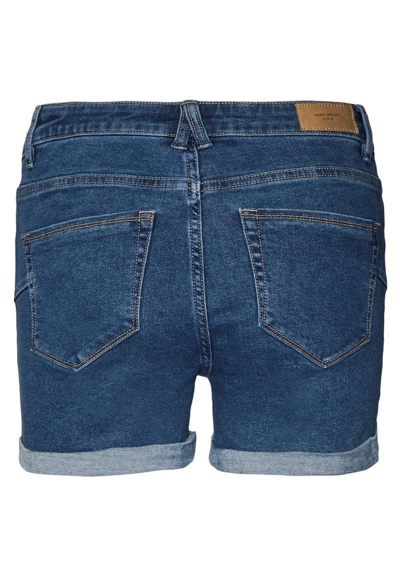 Vero Moda VMLUNA FOLD MIX - Jeans Shorts - Medium Blue Denim 2 Vero Moda VMLUNA FOLD MIX - Jeans Shorts - Medium Blue Denim – Bild 2