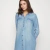 VMMSILLA SHORT DRESS NEW - Jeanskleid - Light Blue Denim