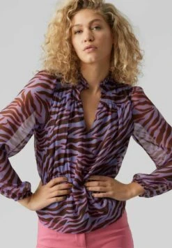 Vero Moda VMKAYA FALL LS V-NECK WVN - Bluse - Jacaranda -Vero Moda Verkäufe 7fb57d2a544f4f38b4f2caed18d2c6b3