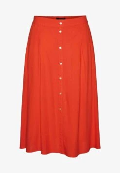 Vero Moda VMJESMILO CALF SKIRT - A-Linien-Rock - Spicy Orange -Vero Moda Verkäufe 812df797164f400385d278cf150b5cc9