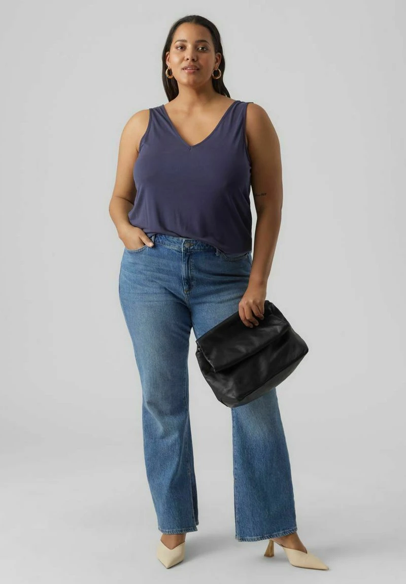 Vero Moda Curve Top - Navy 2 Vero Moda Curve Top - Navy – Bild 2