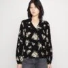 Vero Moda VMEASY VOLUME - Langarmshirt - Black/sandy