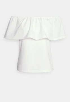 Vero Moda VMDORTY OFF SHOULDER SHORT - Bluse - Snow White -Vero Moda Verkäufe 87ebf19b5c5e4b2984c8332e6fe8de14