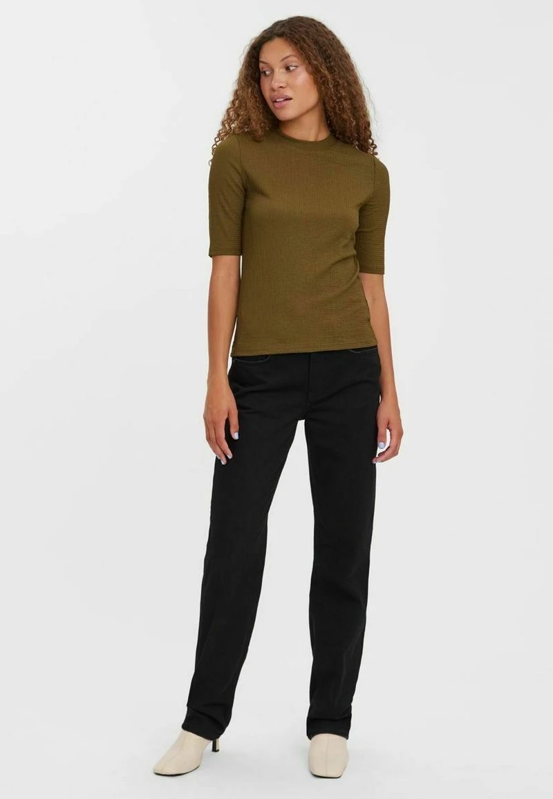 Vero Moda HIGH NECK - T-Shirt Print - Dark Olive 2 Vero Moda HIGH NECK - T-Shirt Print - Dark Olive – Bild 2