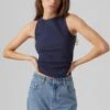 Vero Moda VMMATHILDE TANK - Top - Navy