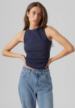 Vero Moda VMMATHILDE TANK - Top - Navy