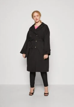Vero Moda Curve VMPERNILLEMIE LONG - Trenchcoat - Black