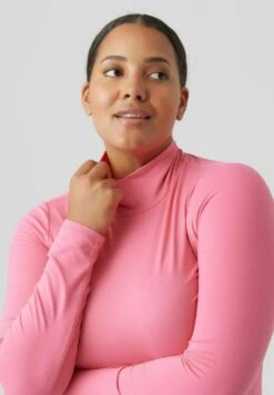 Vero Moda Curve VMINA LS HIGHNECK - Langarmshirt - Hot Pink -Vero Moda Verkäufe 8b2c765ad4a64e7db550e4e7d0c8f91b