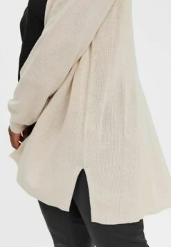Vero Moda Curve LONGLINE - Strickjacke - Birch -Vero Moda Verkäufe 8be335e4c82044f487734958b1d87cba
