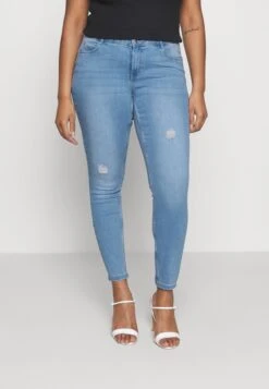 Vero Moda Curve VMSELA JEANS - Jeans Skinny Fit - Light Blue Denim