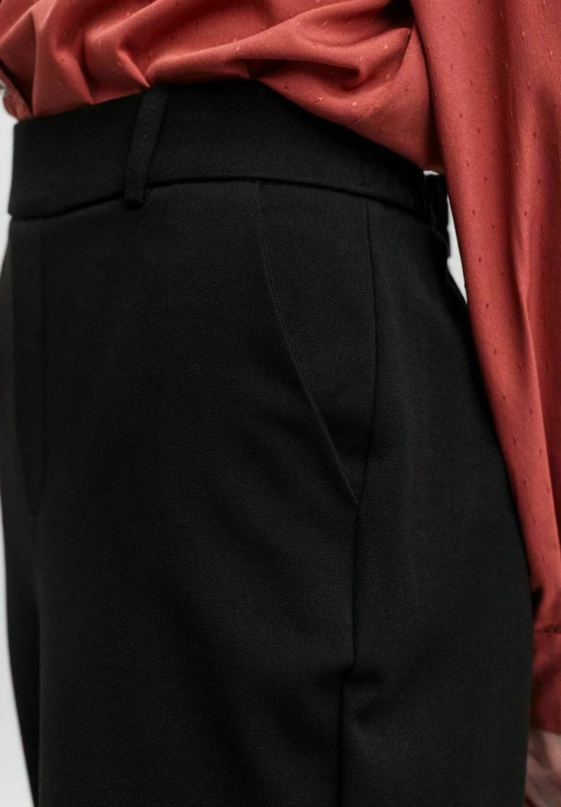 Vero Moda VMMAYA MR STRAIGHT SOLID - Stoffhose - Black 5 Vero Moda VMMAYA MR STRAIGHT SOLID - Stoffhose - Black – Bild 5