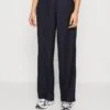 Vero Moda VMNIMILEA STRAIGHT PANT - Stoffhose - Navy Blazer