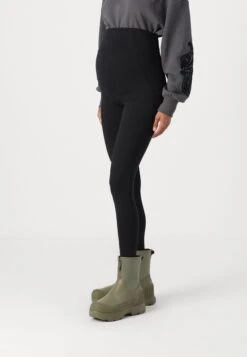 VMMINA LEO PRINT - Leggings - Trousers - Black