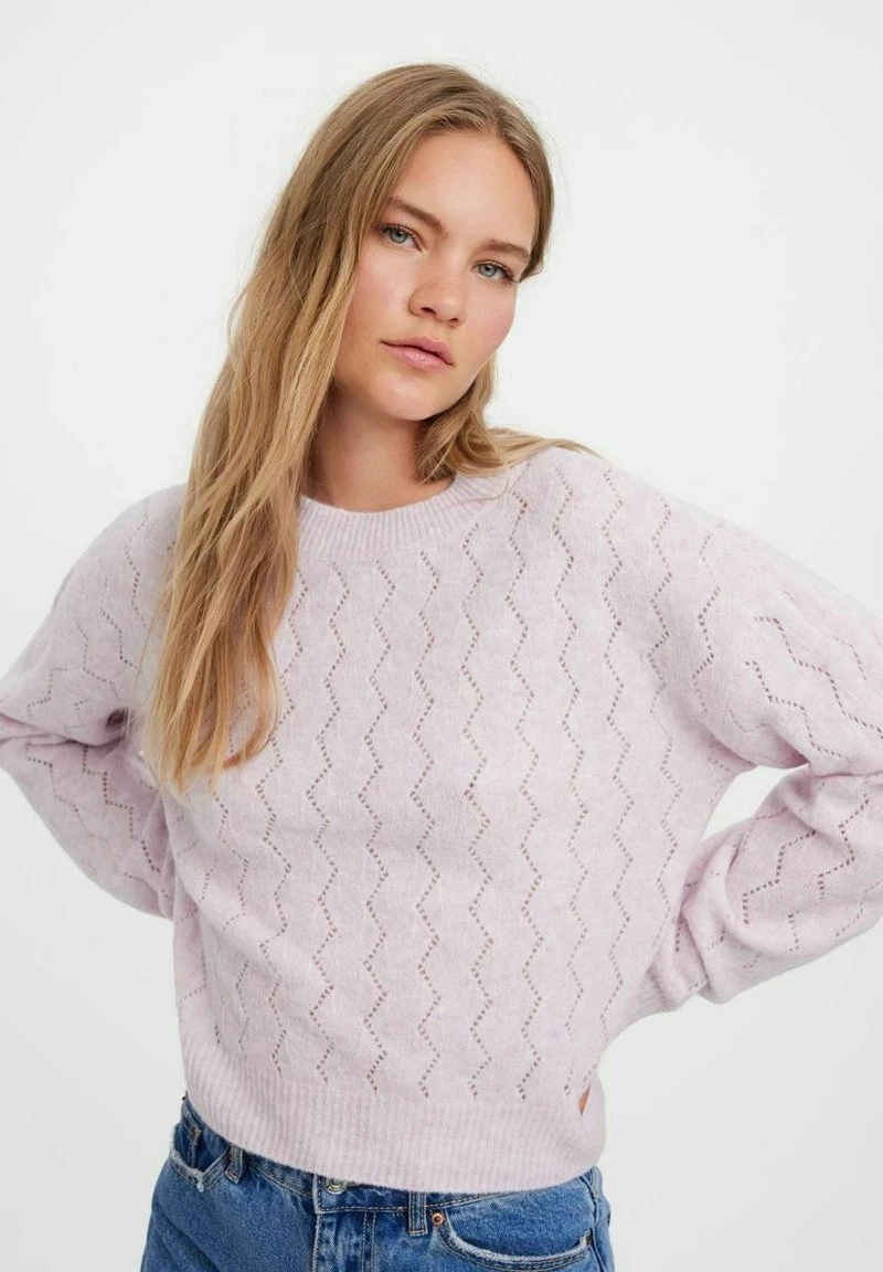Vero Moda Strickpullover - Lavender Fog 4 Vero Moda Strickpullover - Lavender Fog – Bild 4