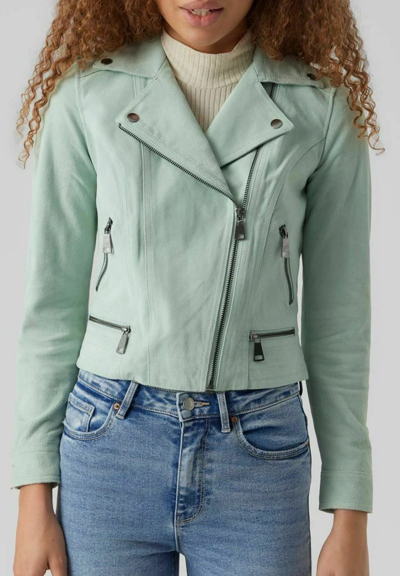 Vero Moda Lederjacke - Jadeite 4 Vero Moda Lederjacke - Jadeite – Bild 4