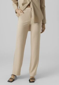 Vero Moda VMZAMIRA - Stoffhose - Cement