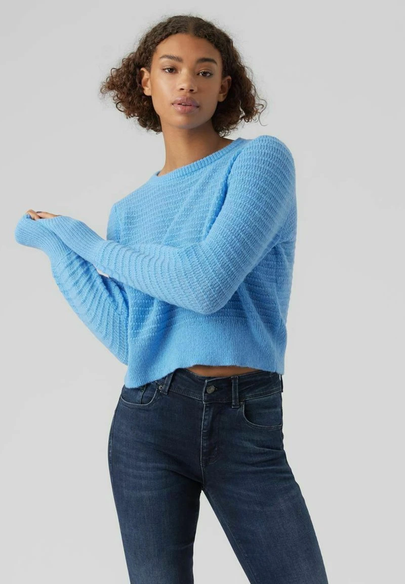 Vero Moda VMPLENTY LS O-NECK GA BOO - Strickpullover - Little Boy Blue 6 Vero Moda VMPLENTY LS O-NECK GA BOO - Strickpullover - Little Boy Blue – Bild 6