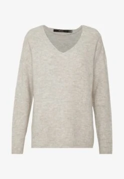 Vero Moda VMCREWLEFILE LS V-NECK - Strickpullover - Cyclamen Melange -Vero Moda Verkäufe 9465541c61174a5780943244dc71f361 1