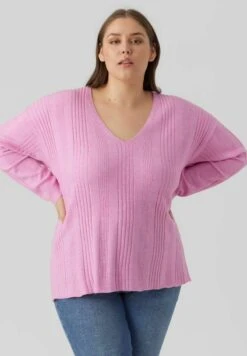 Vero Moda Curve Strickpullover - Cyclamen