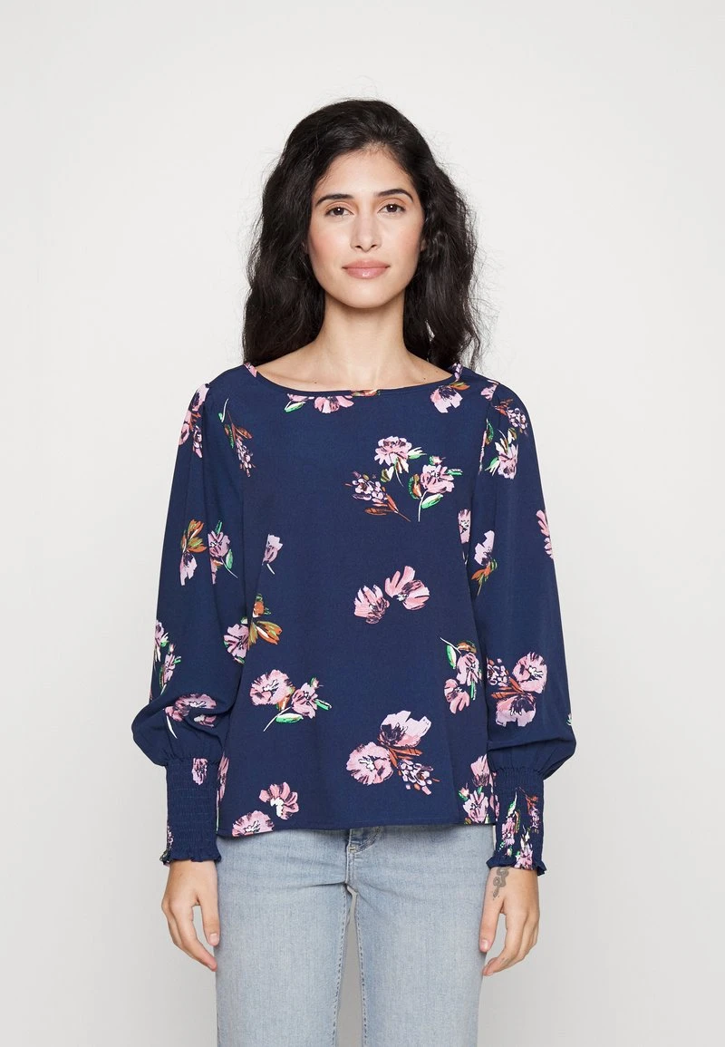 Vero Moda Petite VMLYDIA SMOCK - Bluse - Navy Blazer/lana 6 Vero Moda Petite VMLYDIA SMOCK - Bluse - Navy Blazer/lana – Bild 6