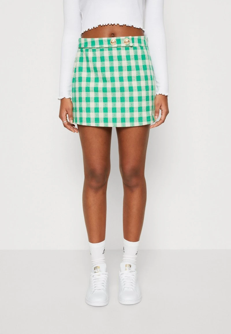 Vero Moda VMBREELIL SKIRT - Minirock - Bright Green/birch 1 Vero Moda VMBREELIL SKIRT - Minirock - Bright Green/birch
