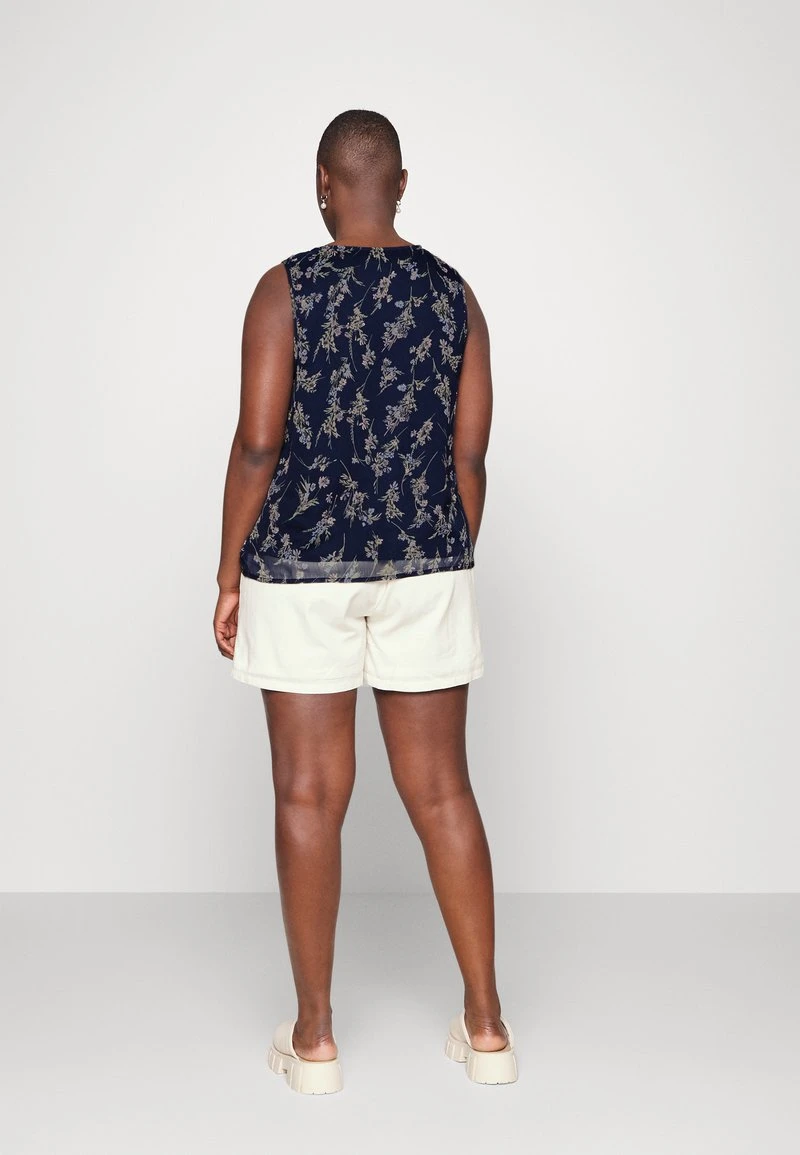 Vero Moda Curve VMSMILLA - Bluse - Navy Blazer/vega 3 Vero Moda Curve VMSMILLA - Bluse - Navy Blazer/vega – Bild 3