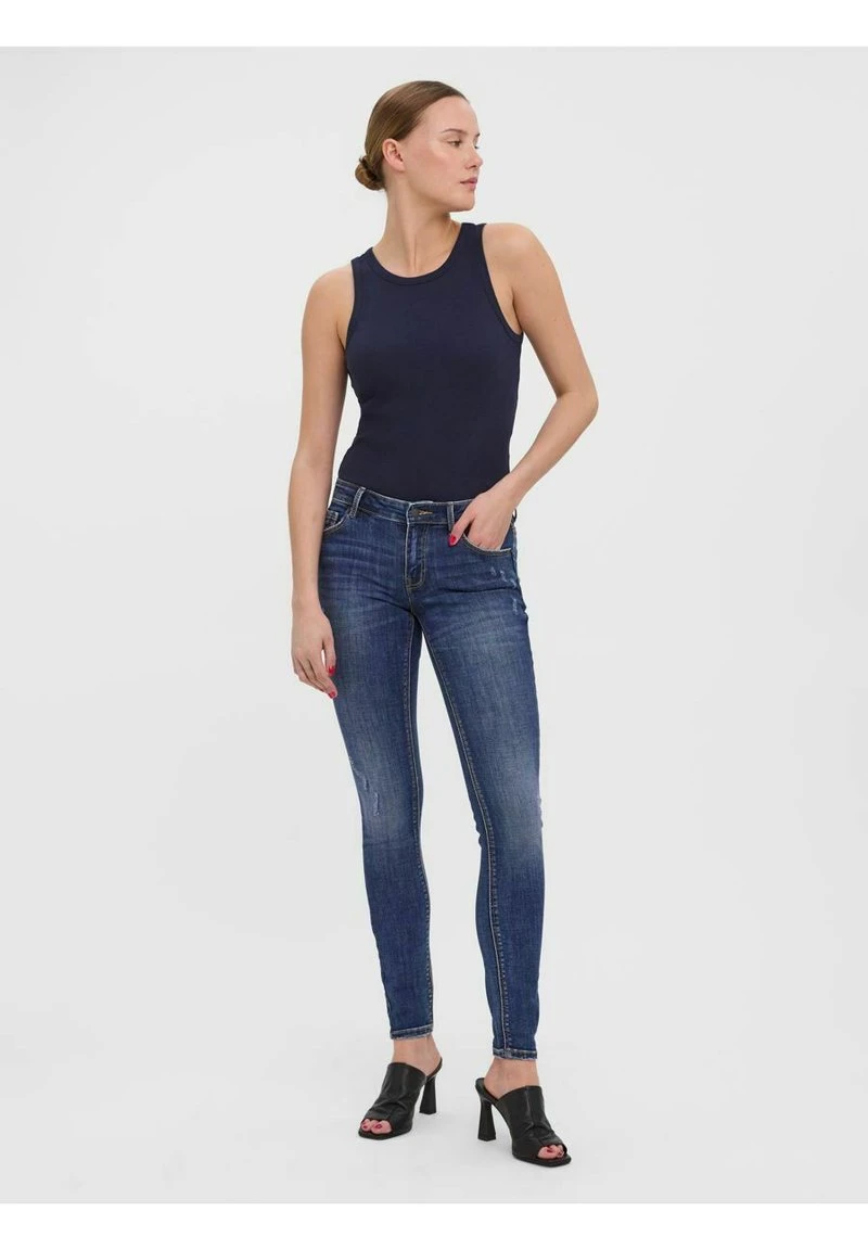 Vero Moda VMLYDIA - Jeans Skinny Fit - Dark Blue Denim 2 Vero Moda VMLYDIA - Jeans Skinny Fit - Dark Blue Denim – Bild 2