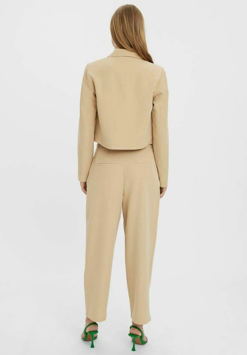 Vero Moda HIGH WAIST - Stoffhose - Beige 3 Vero Moda HIGH WAIST - Stoffhose - Beige – Bild 3