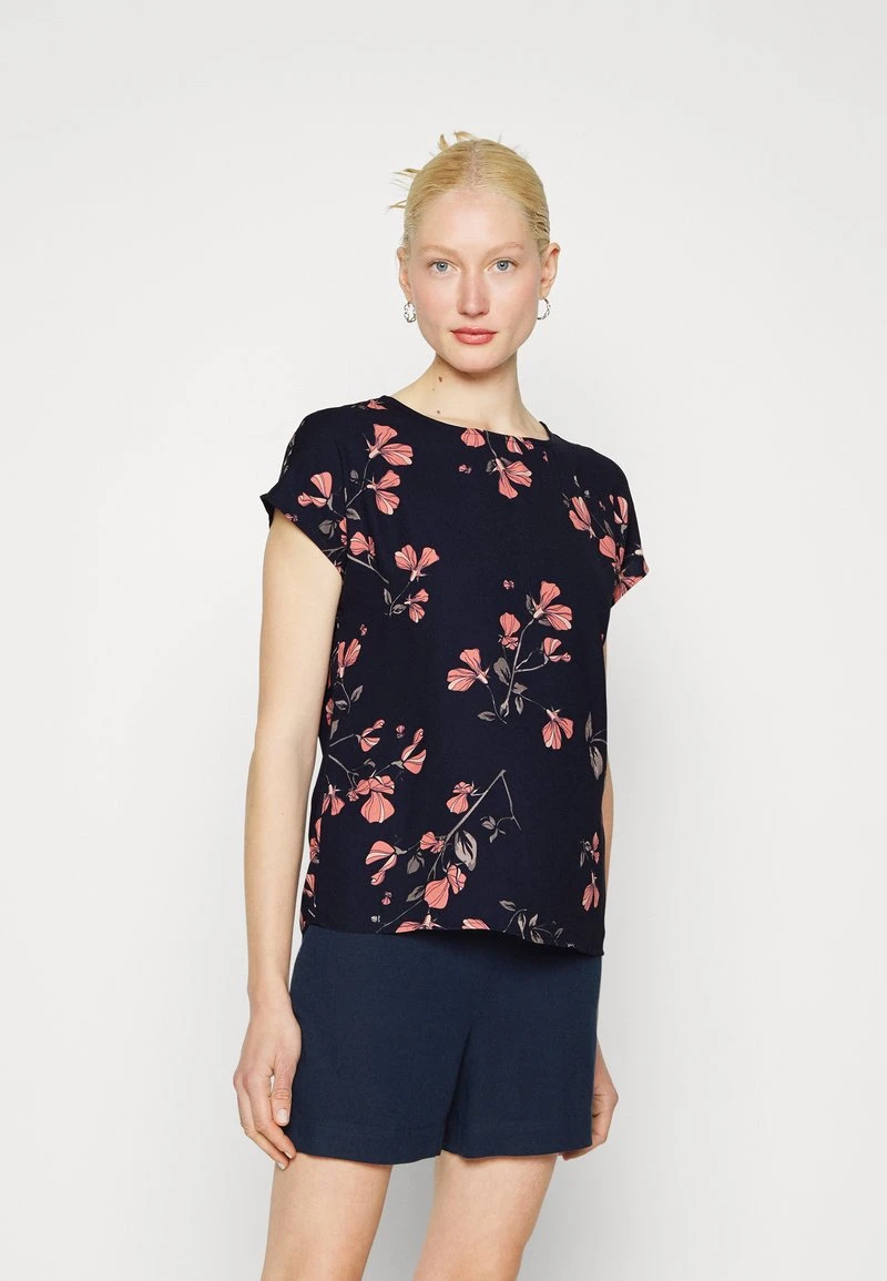 Vero Moda Tall VMNEWHALLIE NEW - T-Shirt Print - Dunkelblau 1 Vero Moda Tall VMNEWHALLIE NEW - T-Shirt Print - Dunkelblau